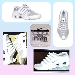 Mens Nike Shox NZ  'White &  gray' Size 7